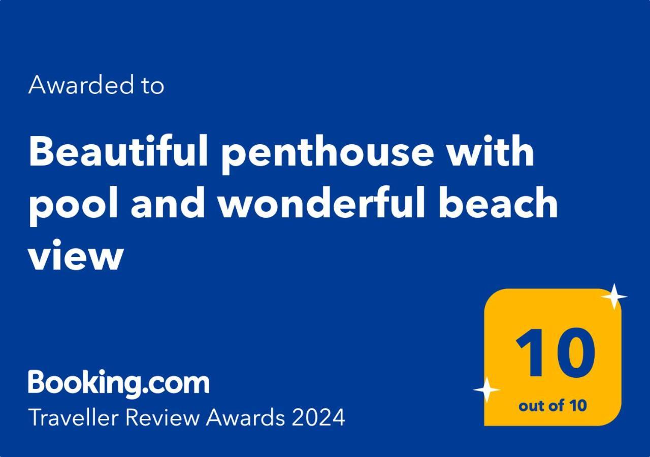 Beautiful Penthouse With Pool And Wonderful Beach View 奥利瓦 外观 照片